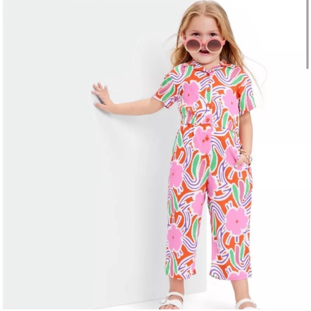 Diane Von Fustenberg x Target Toddler Flower Groove Jumpsuit 6/7